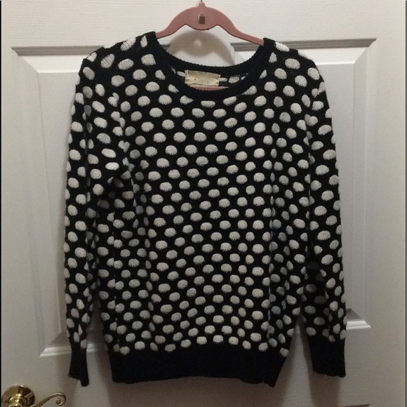Fuzzy Polka Dot Sweater - Picture 1 of 3